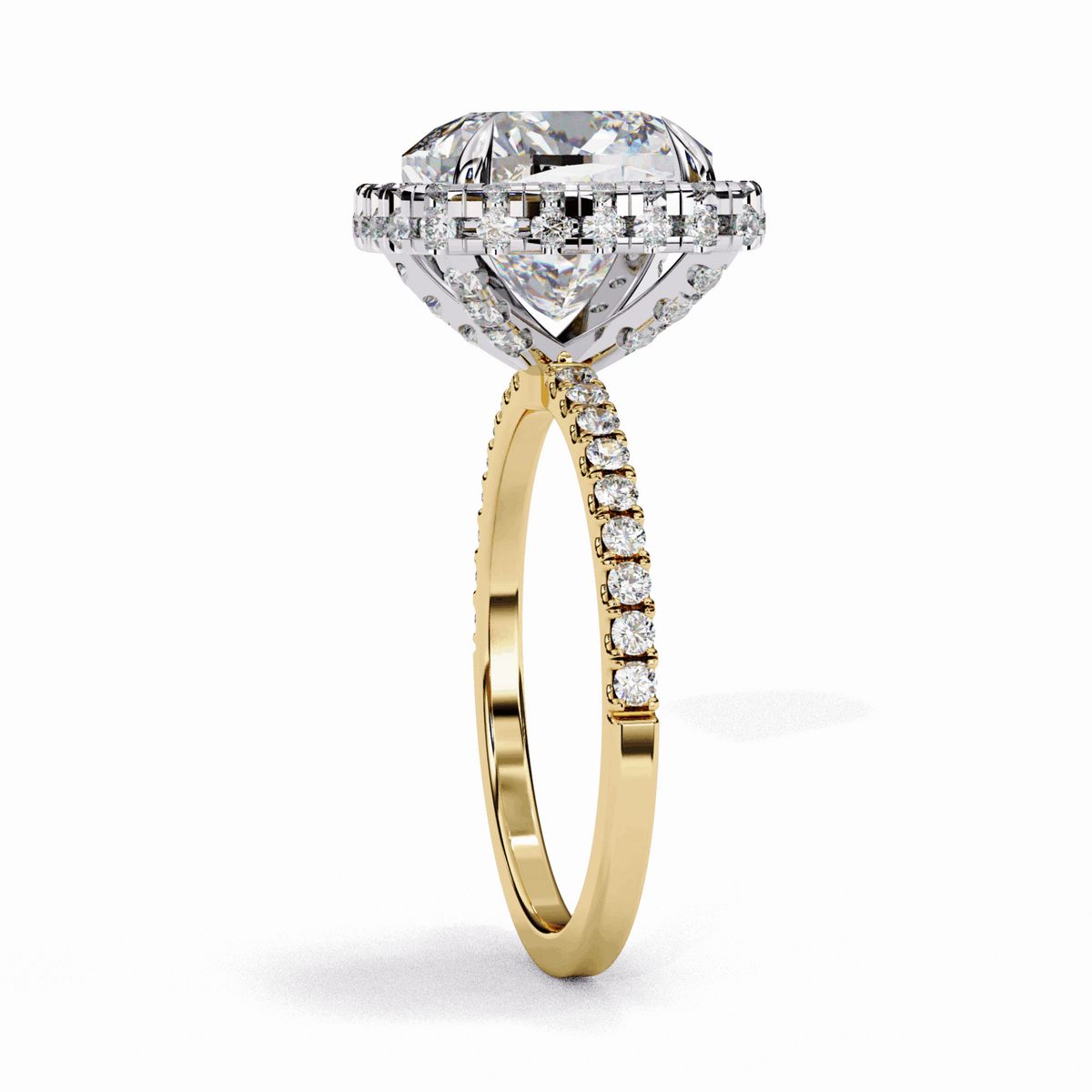3 Carat Cushion Signature Solitaire Ring in Moissanite | House of Estara