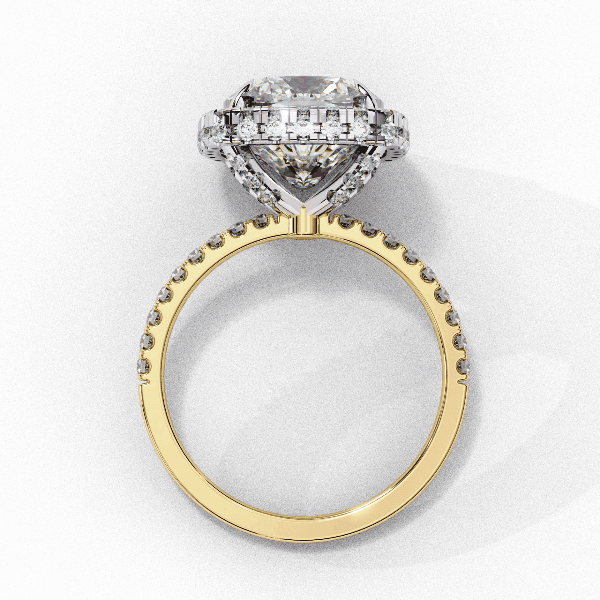 3 Carat Cushion Signature Solitaire Ring in Moissanite | House of Estara