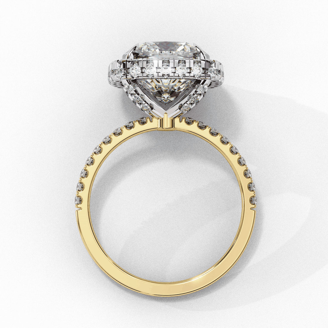 3 Carat Cushion Signature Solitaire Ring in Moissanite | House of Estara