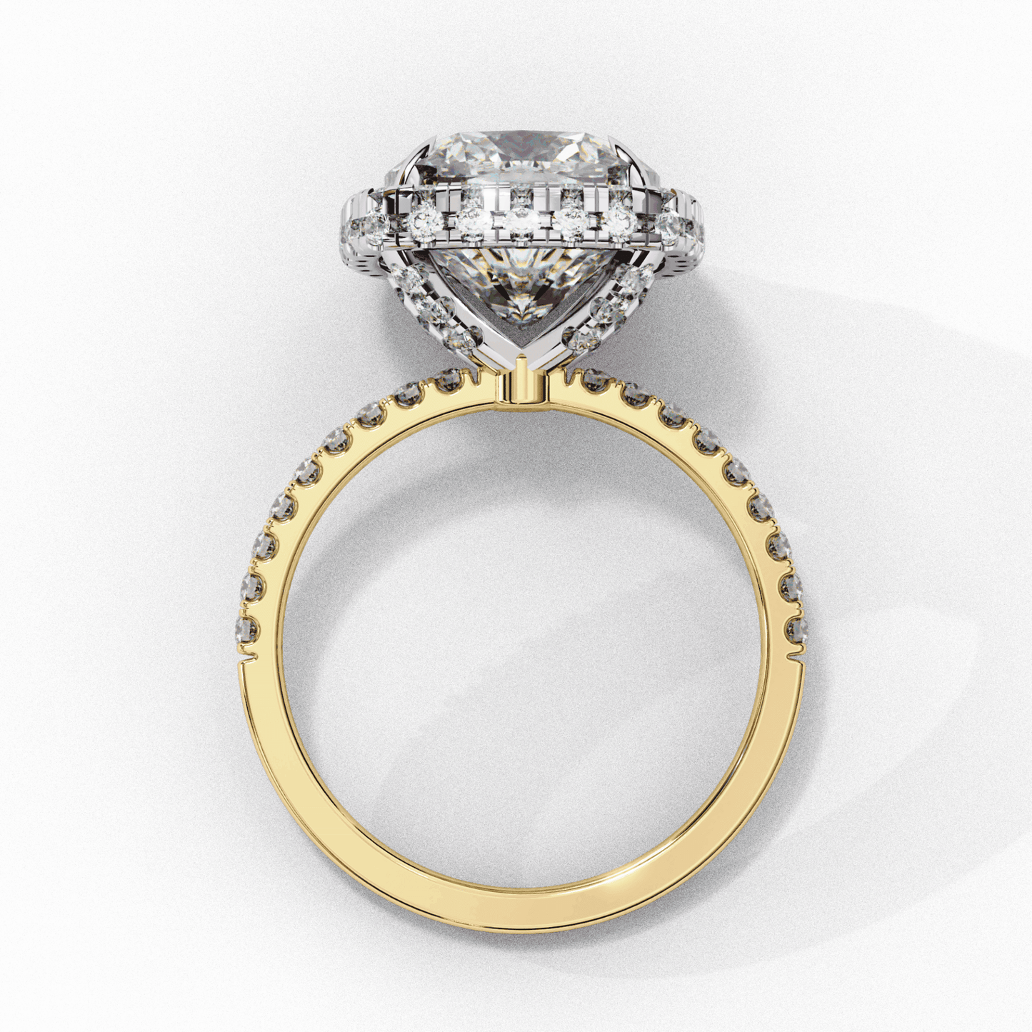 3 Carat Cushion Signature Solitaire Ring in Moissanite | House of Estara