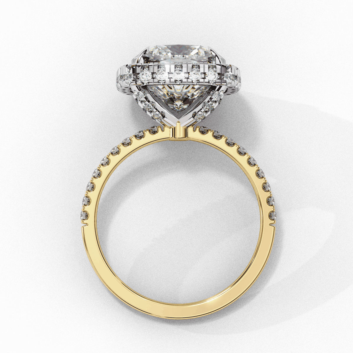 3 Carat Cushion Signature Solitaire Ring in Moissanite | House of Estara