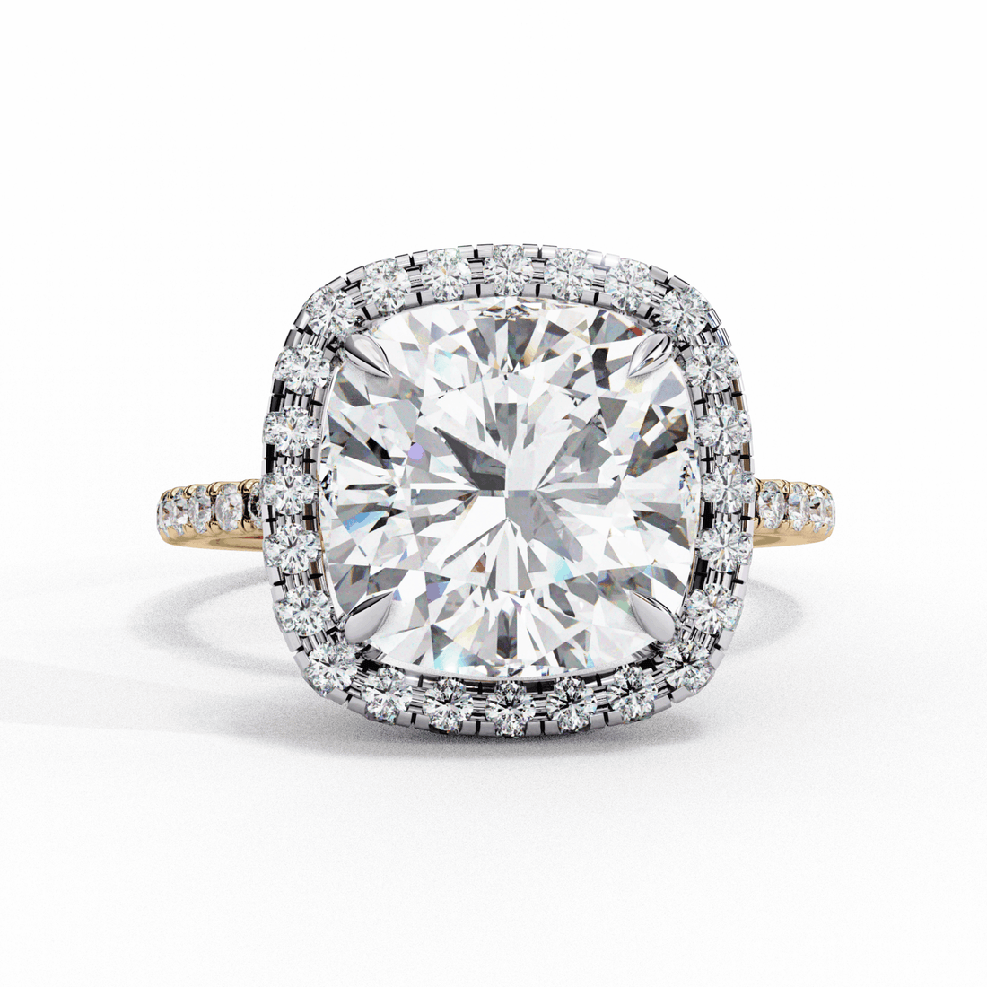 3 Carat Cushion Signature Solitaire Ring in Moissanite | House of Estara