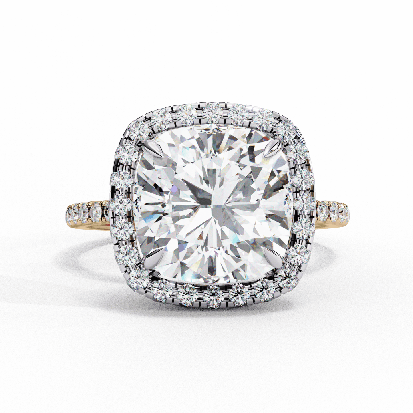 3 Carat Cushion Signature Solitaire Ring in Moissanite | House of Estara