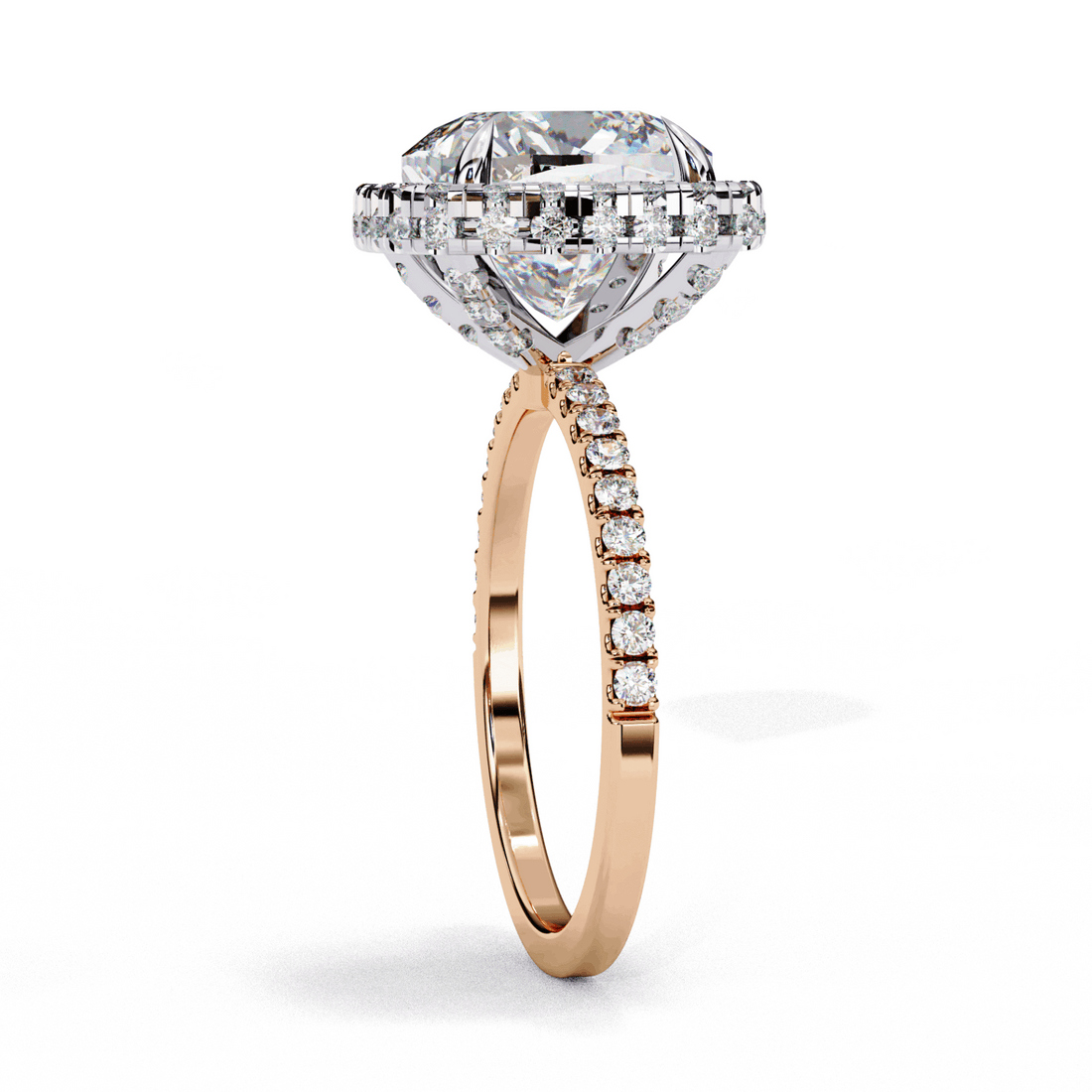 3 Carat Cushion Signature Solitaire Ring in Moissanite | House of Estara