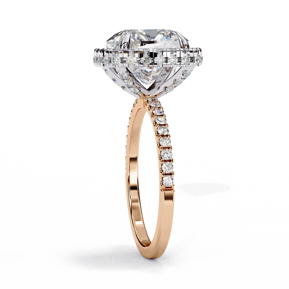 3 Carat Cushion Signature Solitaire Ring in Moissanite | House of Estara