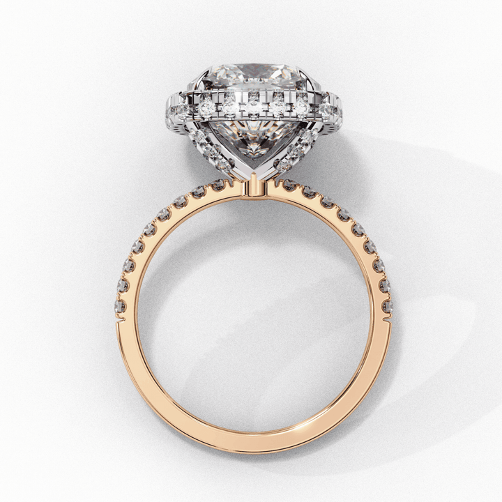 3 Carat Cushion Signature Solitaire Ring in Moissanite | House of Estara