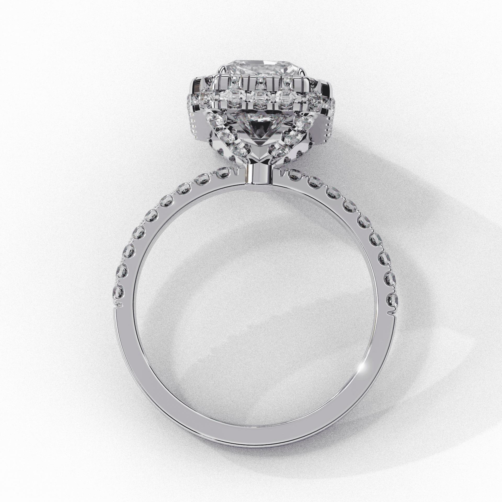 3 Carat Emerald Signature Solitaire Ring in Moissanite | House of Estara
