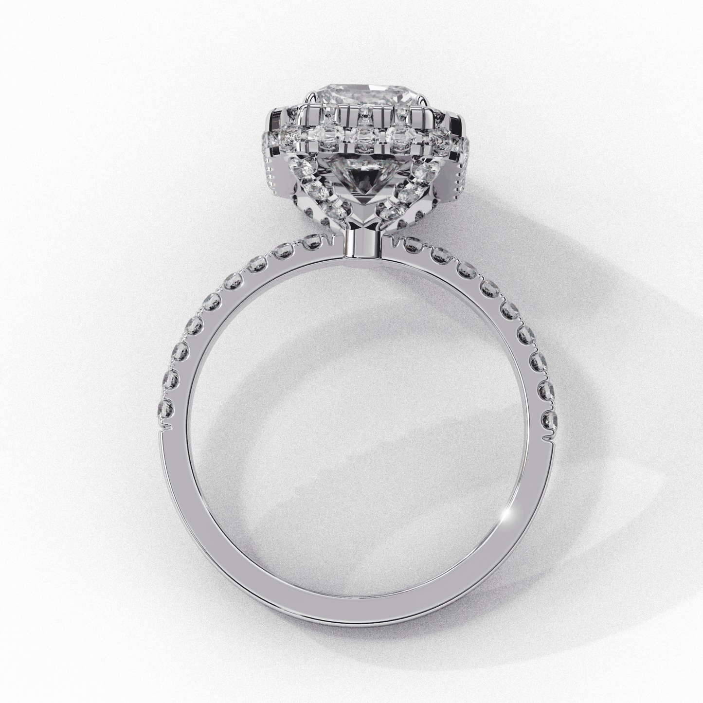 3 Carat Emerald Signature Solitaire Ring in Moissanite | House of Estara