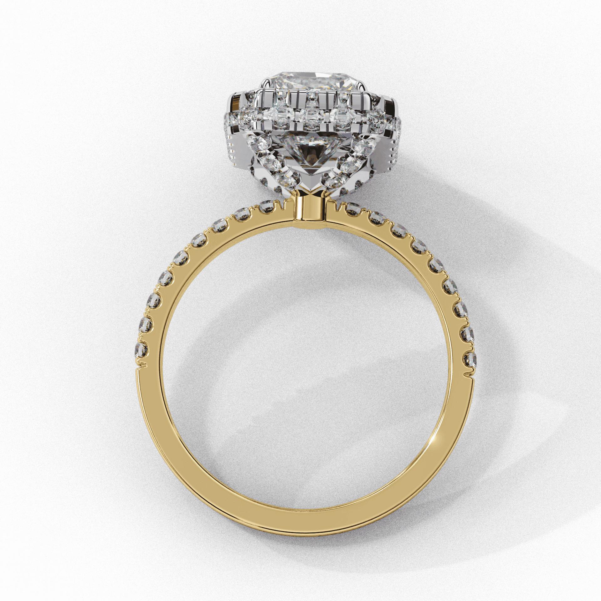 3 Carat Emerald Signature Solitaire Ring in Moissanite | House of Estara