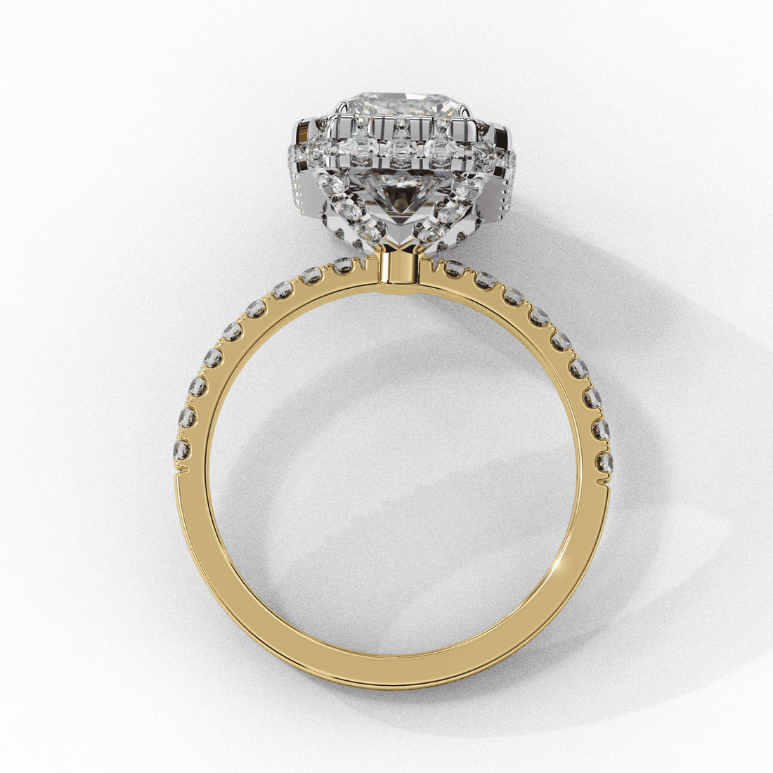 3 Carat Emerald Signature Solitaire Ring in Moissanite | House of Estara