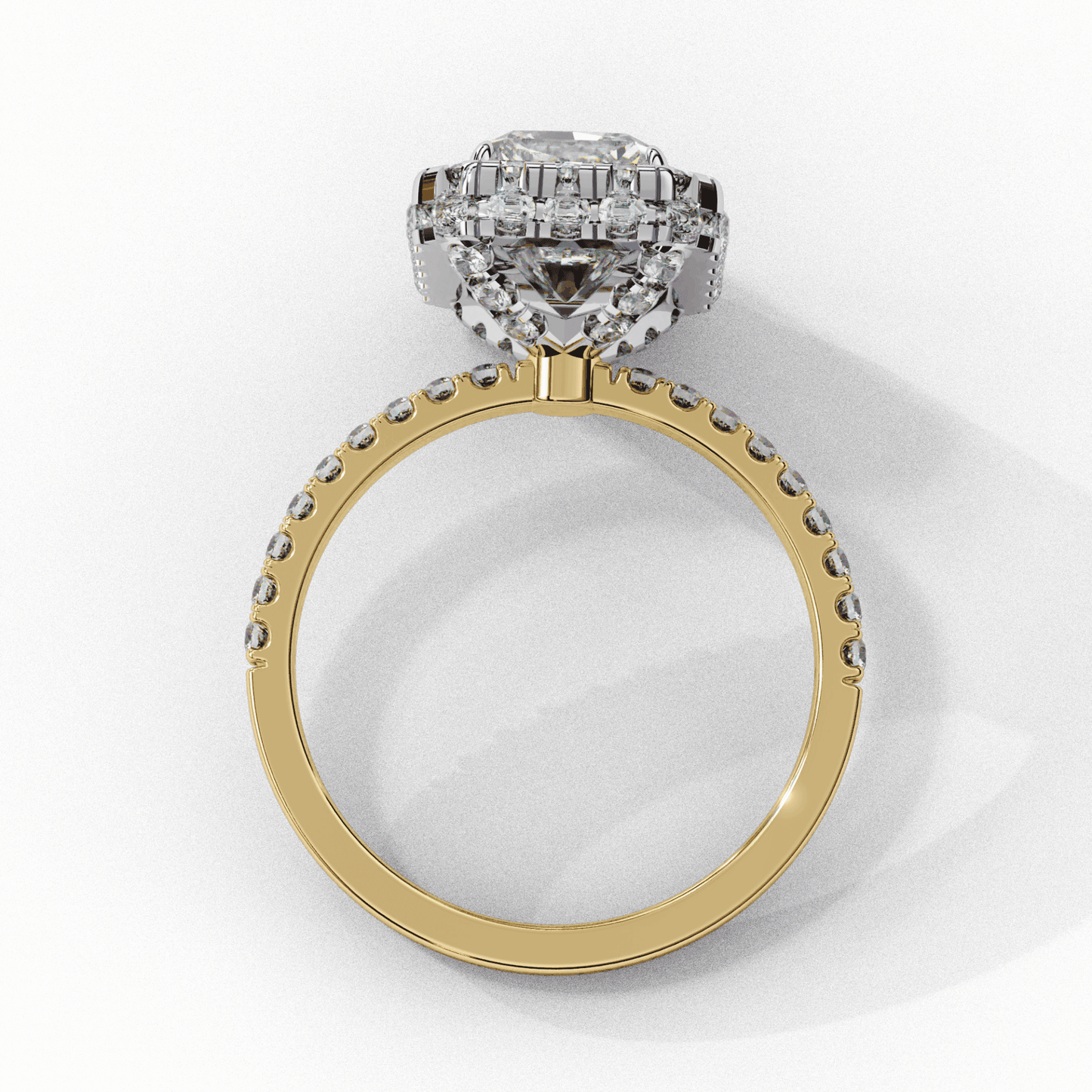 3 Carat Emerald Signature Solitaire Ring in Moissanite | House of Estara