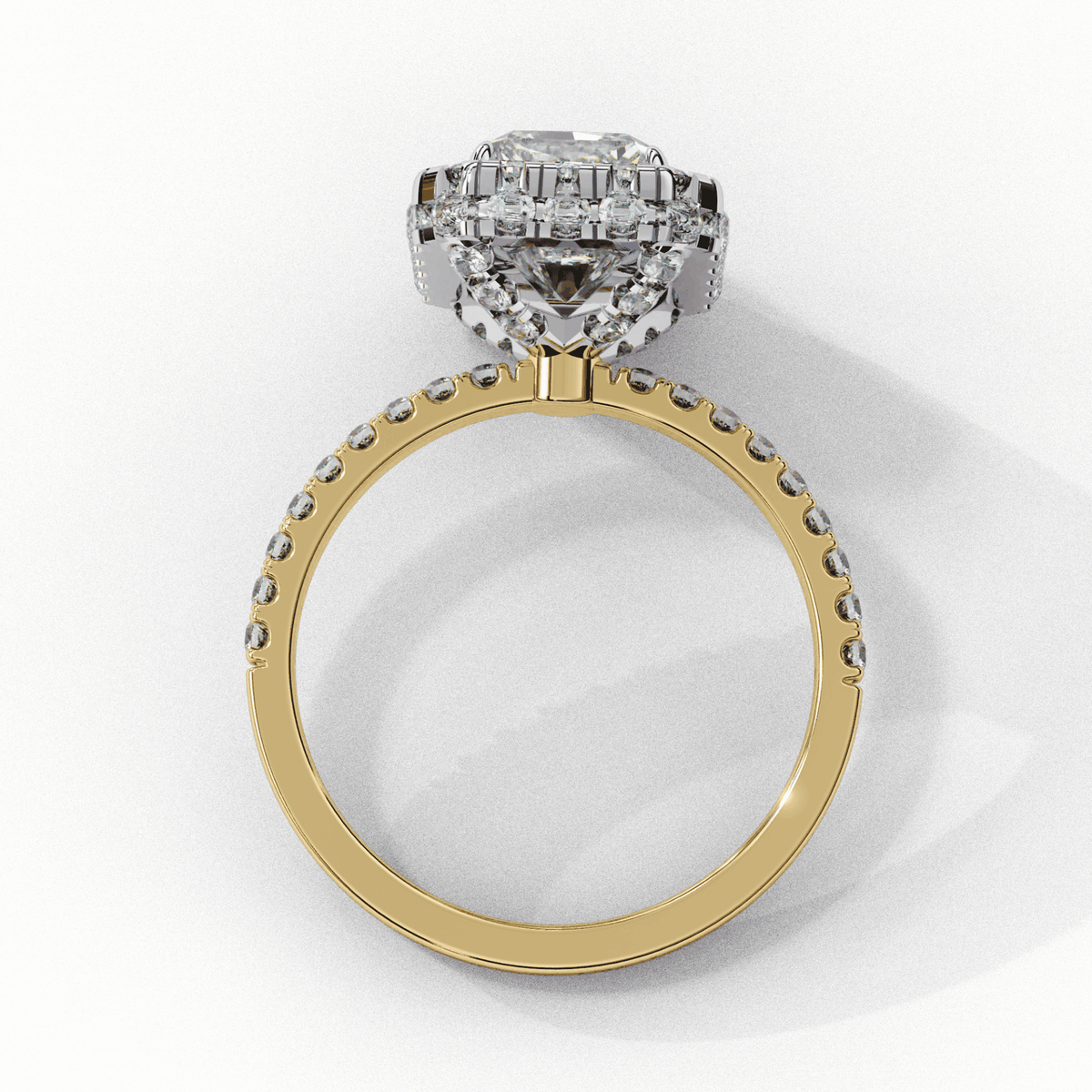 3 Carat Emerald Signature Solitaire Ring in Moissanite | House of Estara