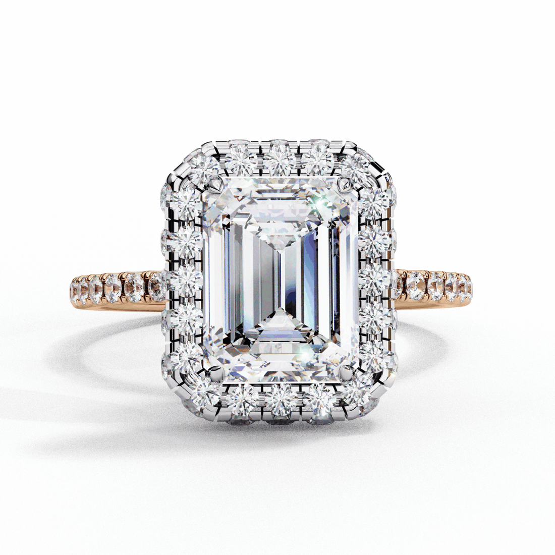 3 Carat Emerald Signature Solitaire Ring in Moissanite | House of Estara