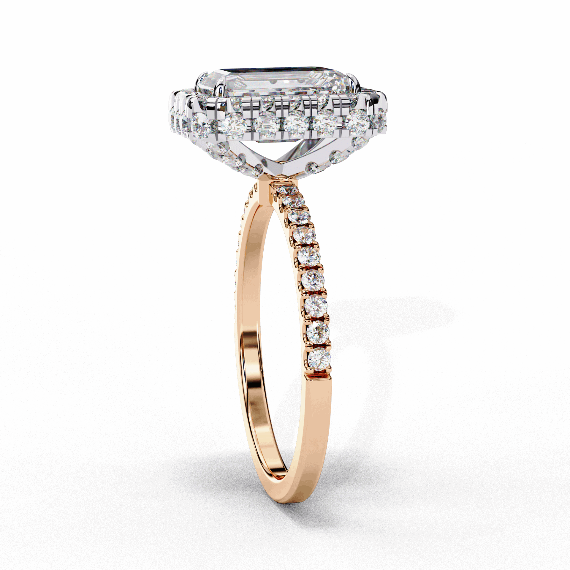 3 Carat Emerald Signature Solitaire Ring in Moissanite | House of Estara