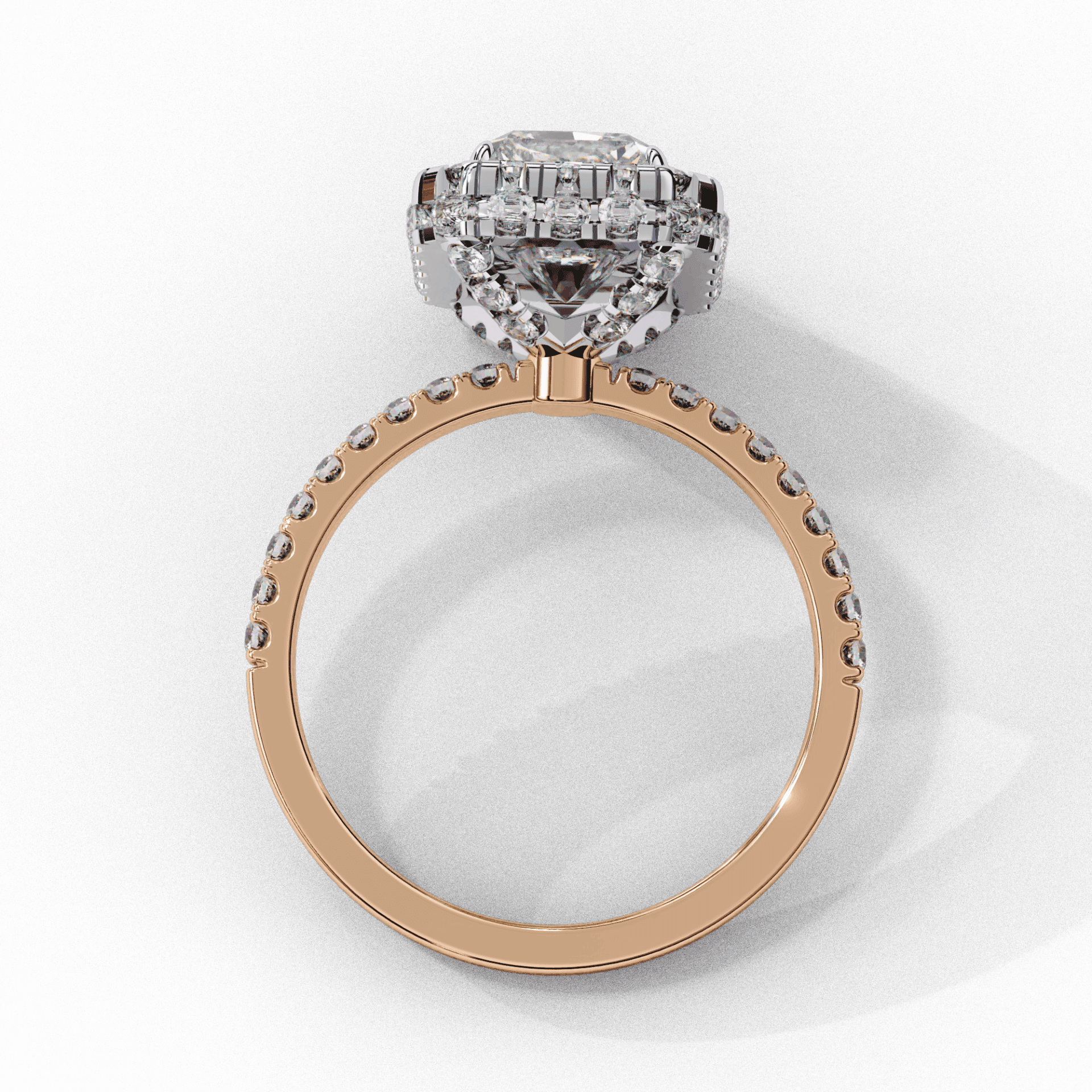 3 Carat Emerald Signature Solitaire Ring in Moissanite | House of Estara
