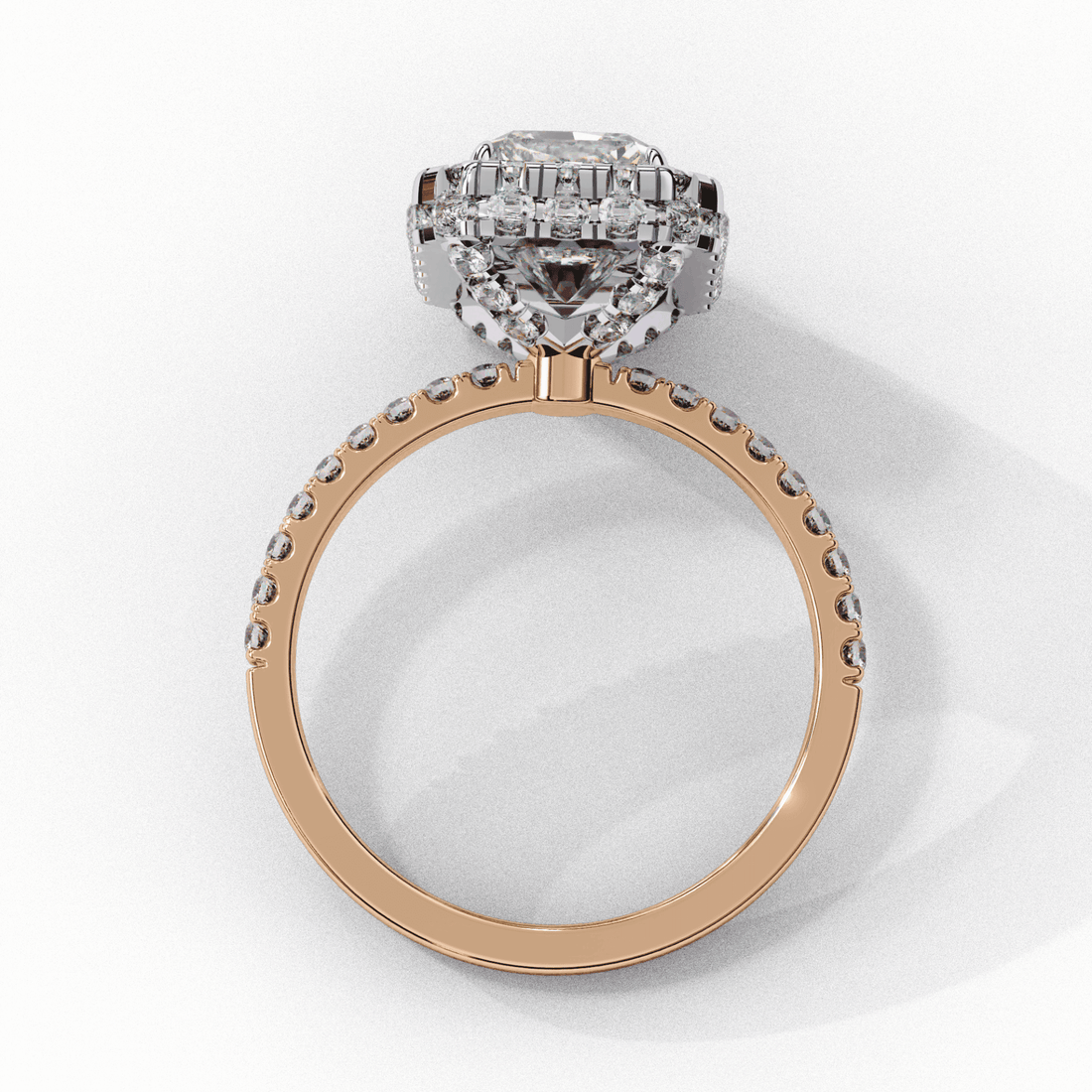 3 Carat Emerald Signature Solitaire Ring in Moissanite | House of Estara