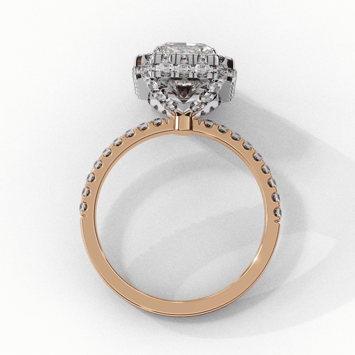 3 Carat Emerald Signature Solitaire Ring in Moissanite | House of Estara