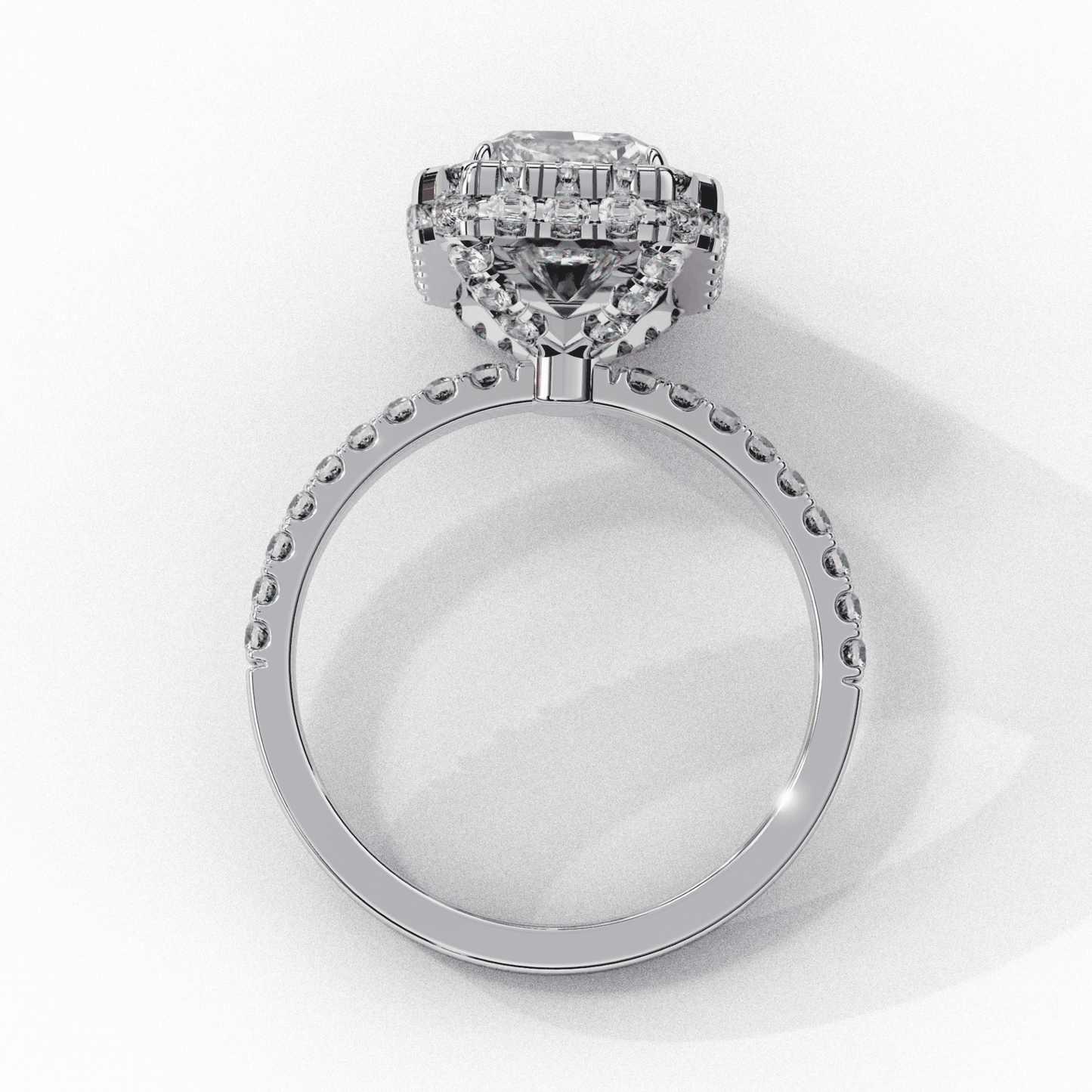 3 Carat Radiant Signature Solitaire Ring in Moissanite | House of Estara