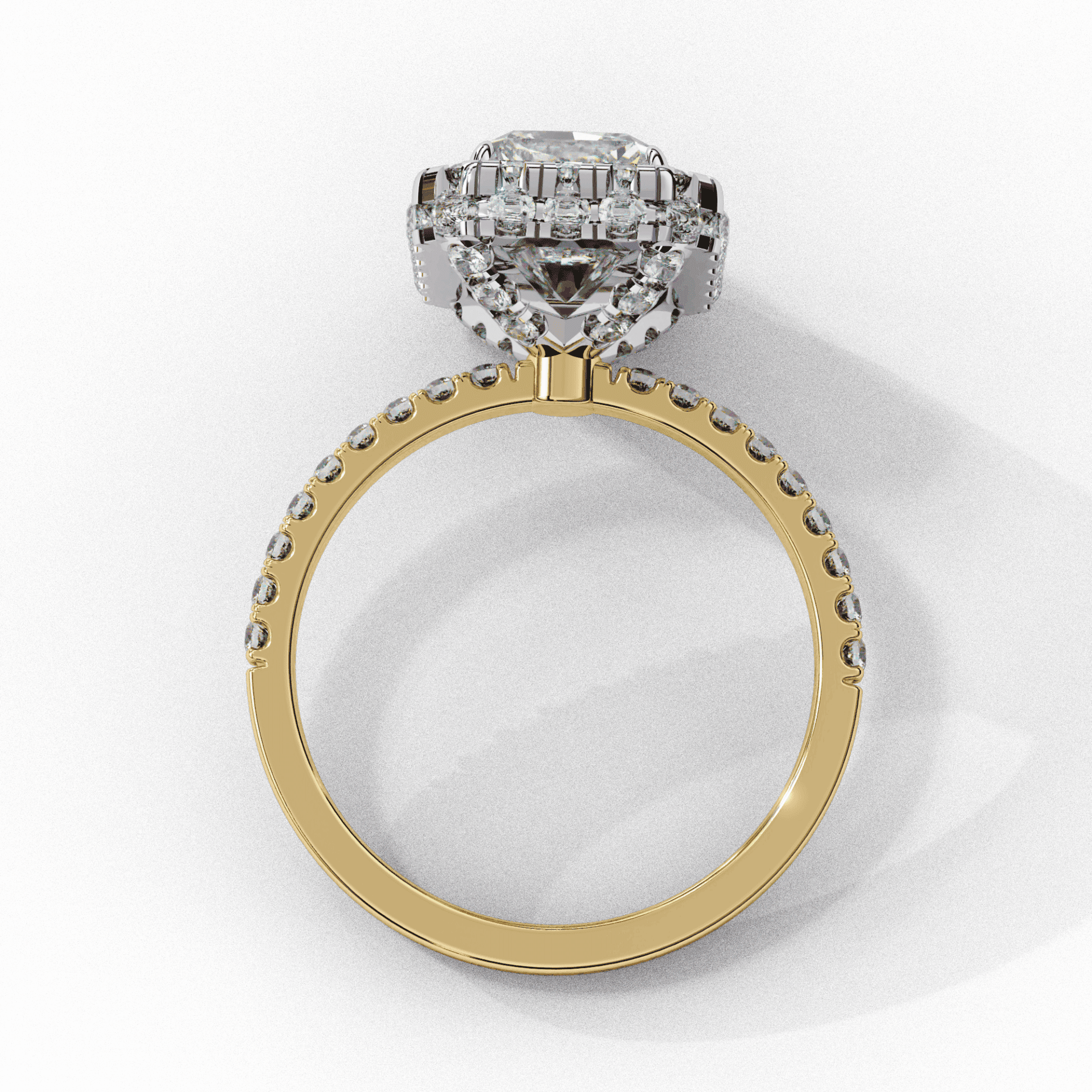 3 Carat Radiant Signature Solitaire Ring in Moissanite | House of Estara