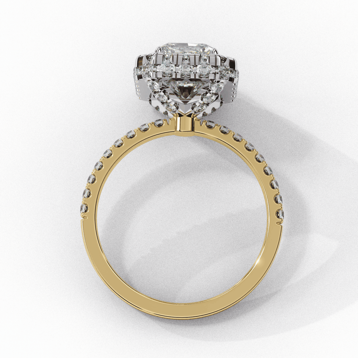 3 Carat Radiant Signature Solitaire Ring in Moissanite | House of Estara