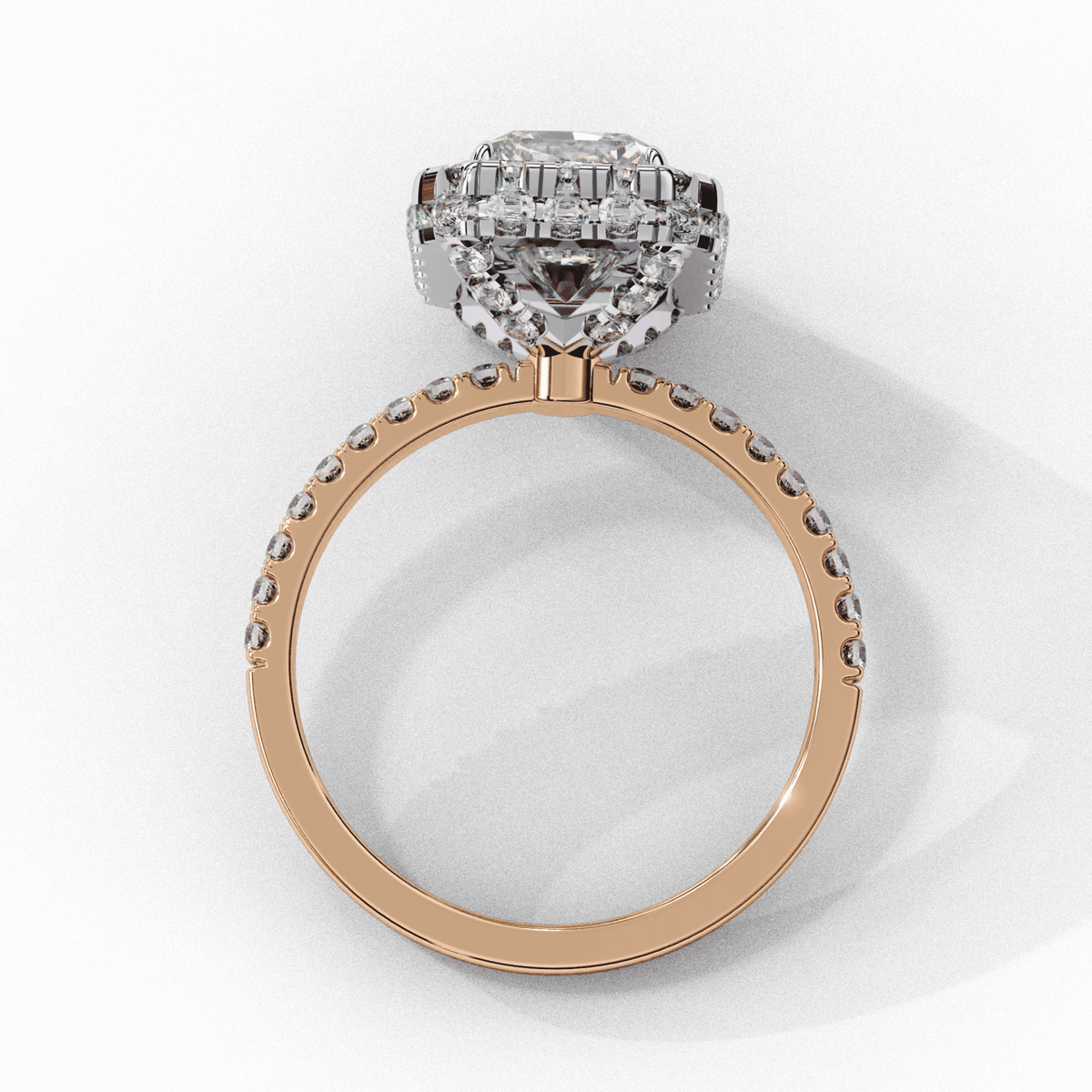 3 Carat Radiant Signature Solitaire Ring in Moissanite | House of Estara