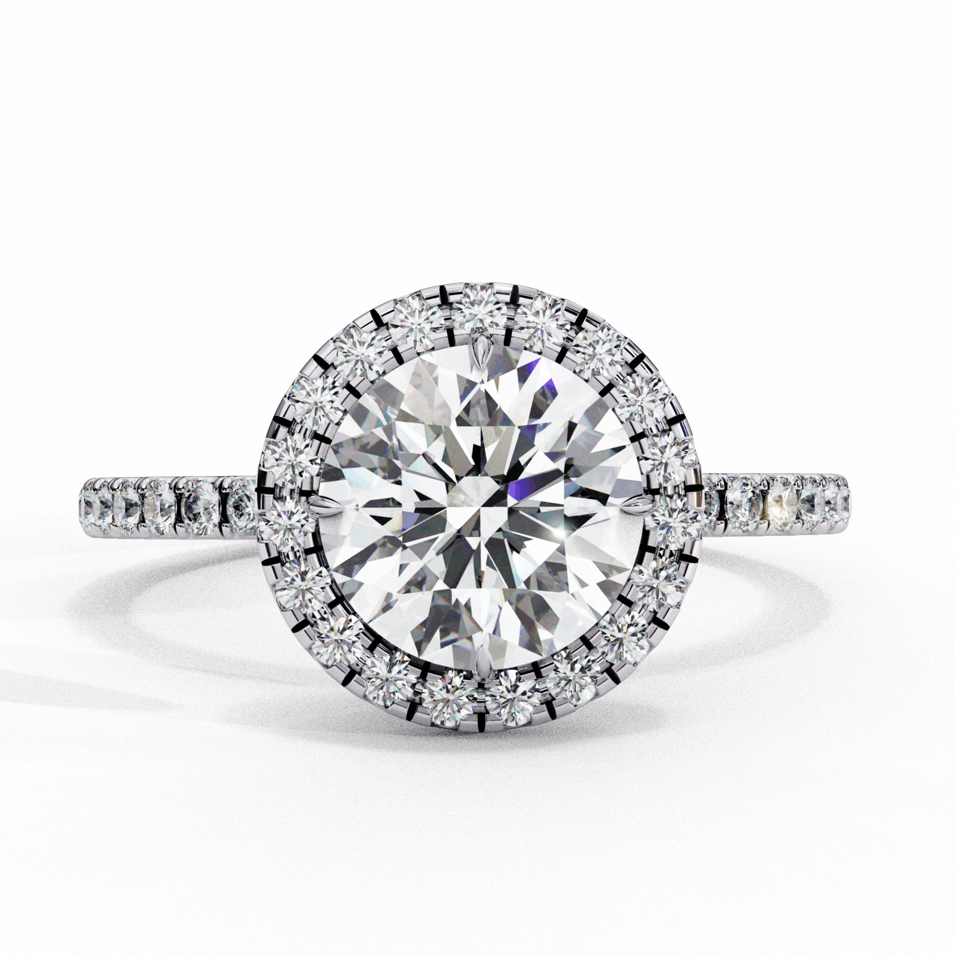 3 Carat Round Signature Solitaire Ring in Moissanite | House of Estara