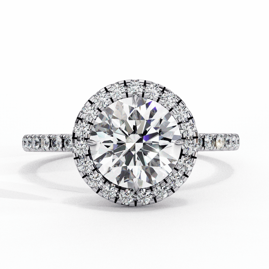 3 Carat Round Signature Solitaire Ring in Moissanite | House of Estara