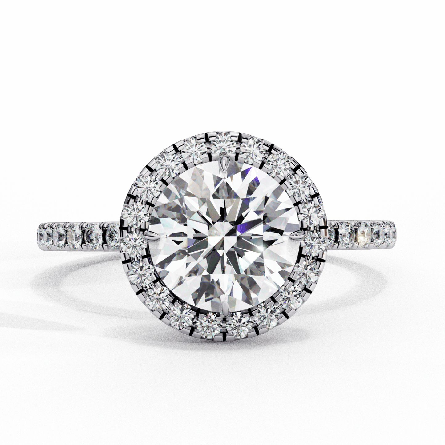 3 Carat Round Signature Solitaire Ring in Moissanite | House of Estara