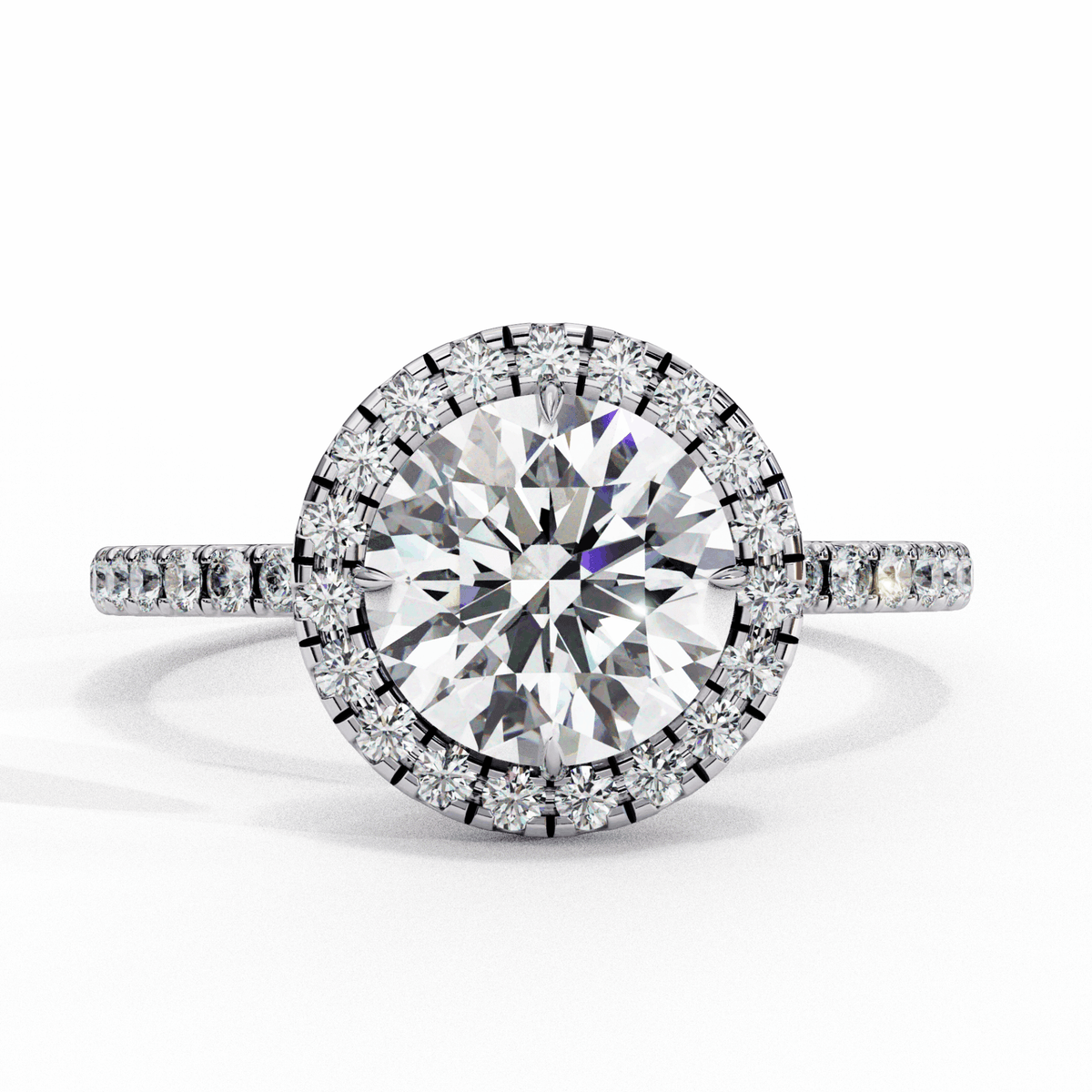 3 Carat Round Signature Solitaire Ring in Moissanite | House of Estara
