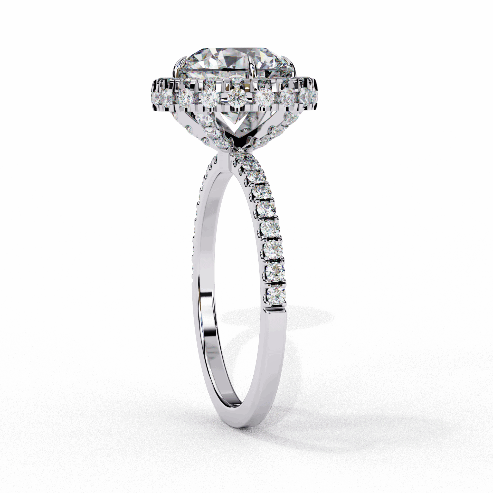 3 Carat Round Signature Solitaire Ring in Moissanite | House of Estara
