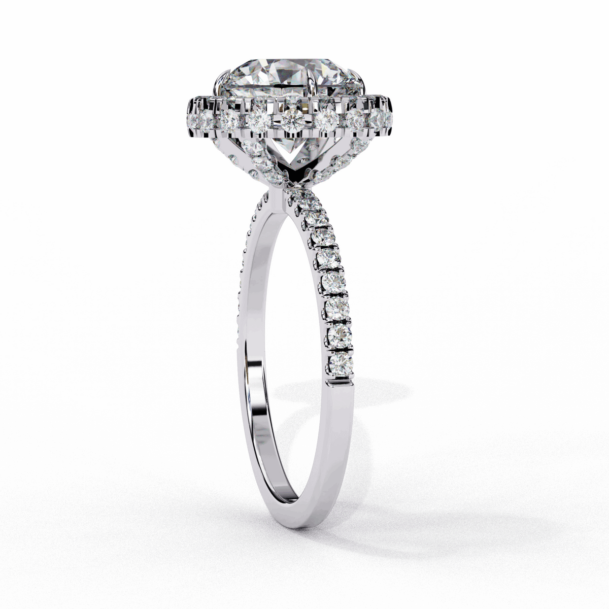 3 Carat Round Signature Solitaire Ring in Moissanite | House of Estara