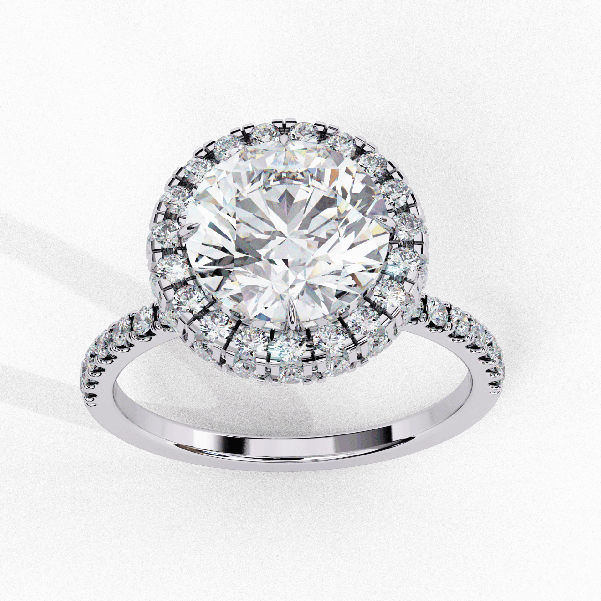 3 Carat Round Signature Solitaire Ring in Moissanite | House of Estara