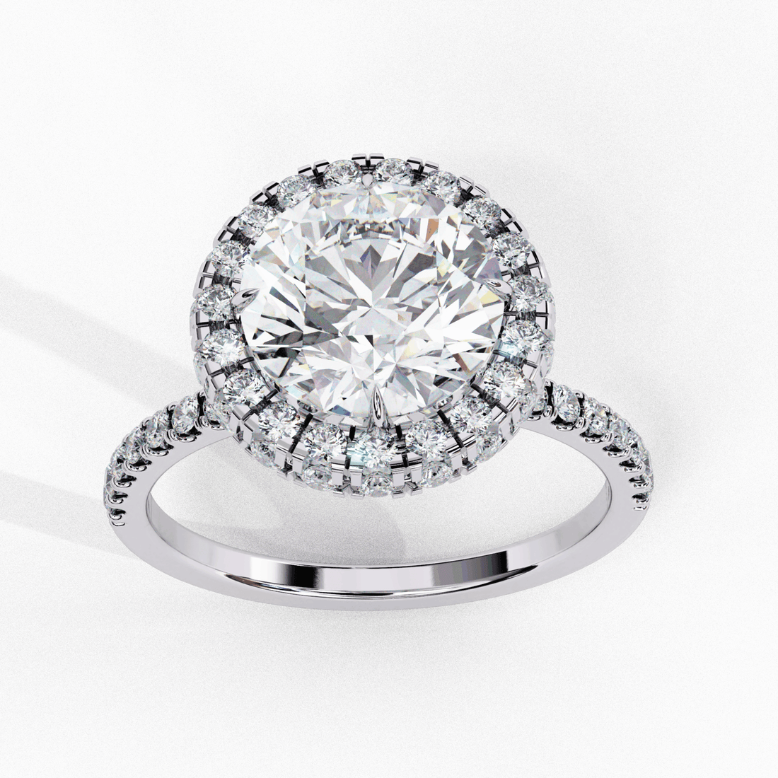 3 Carat Round Signature Solitaire Ring in Moissanite | House of Estara