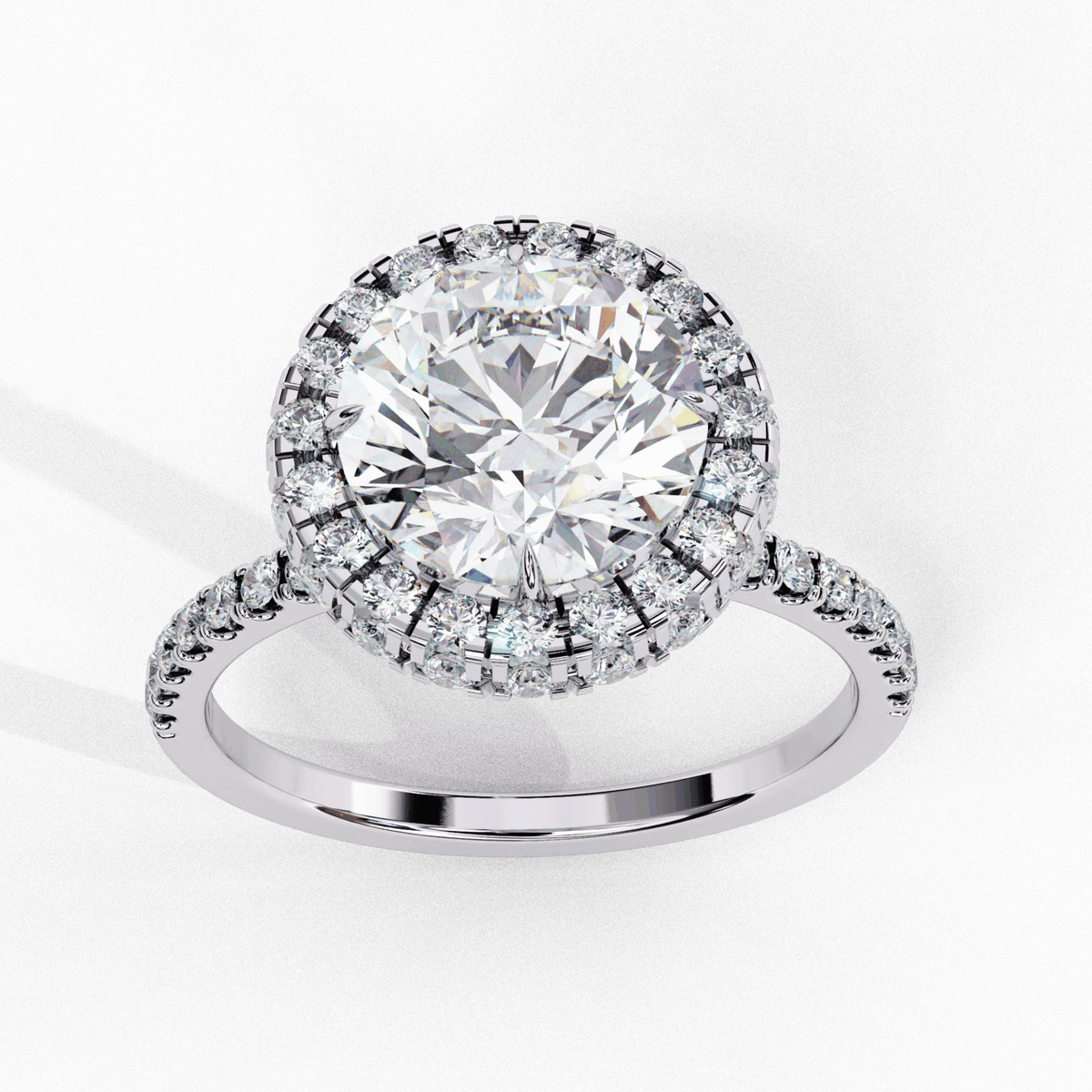 3 Carat Round Signature Solitaire Ring in Moissanite | House of Estara