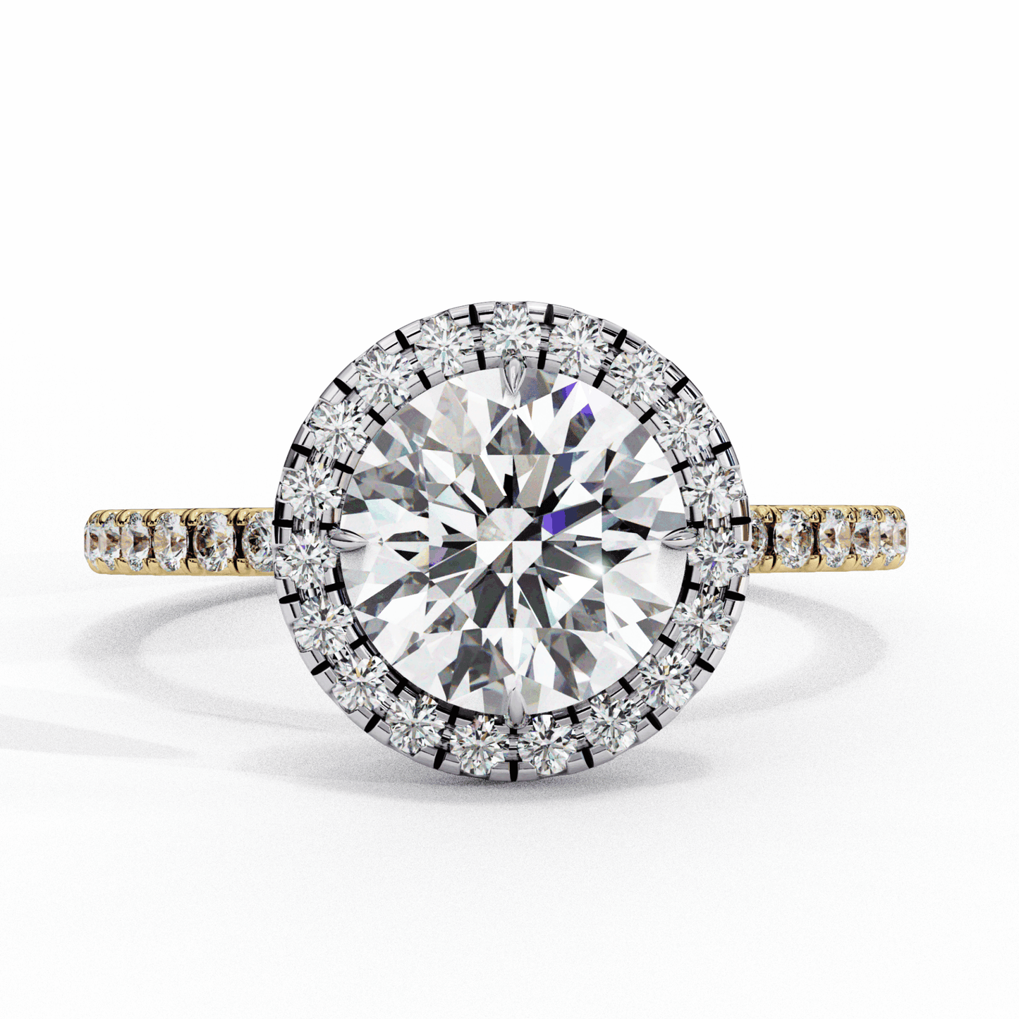 3 Carat Round Signature Solitaire Ring in Moissanite | House of Estara