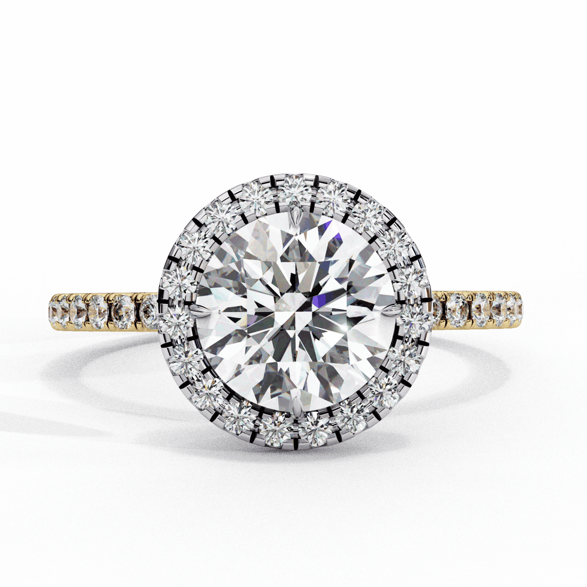 3 Carat Round Signature Solitaire Ring in Moissanite | House of Estara