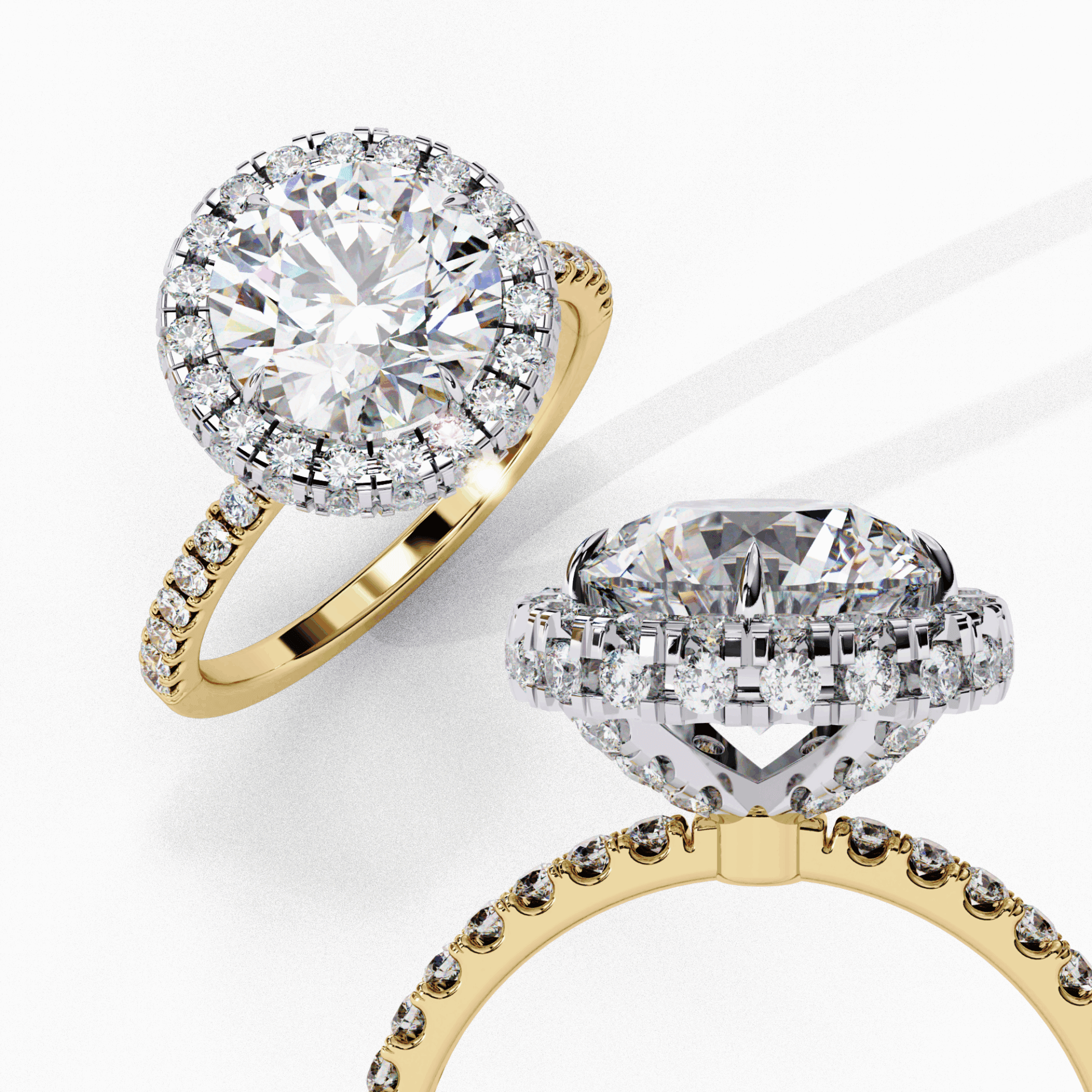 3 Carat Round Signature Solitaire Ring in Moissanite | House of Estara