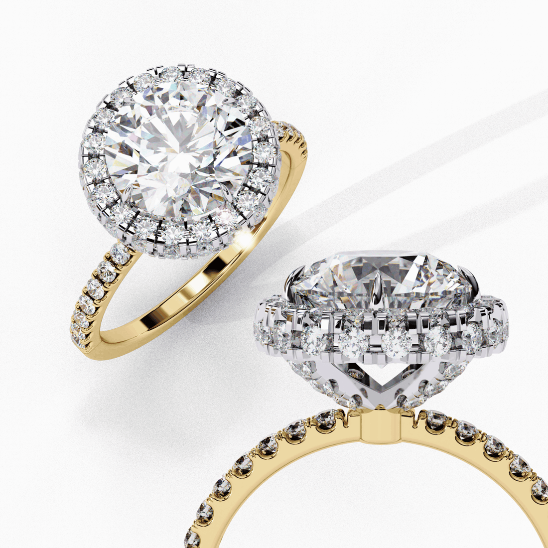 3 Carat Round Signature Solitaire Ring in Moissanite | House of Estara