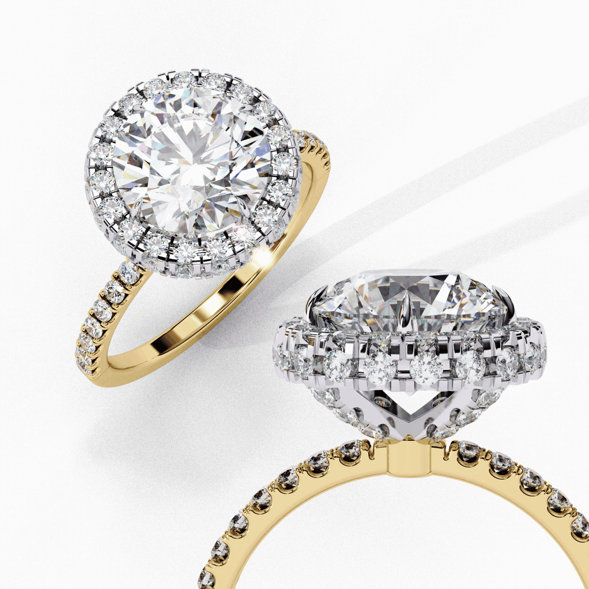 3 Carat Round Signature Solitaire Ring in Moissanite | House of Estara