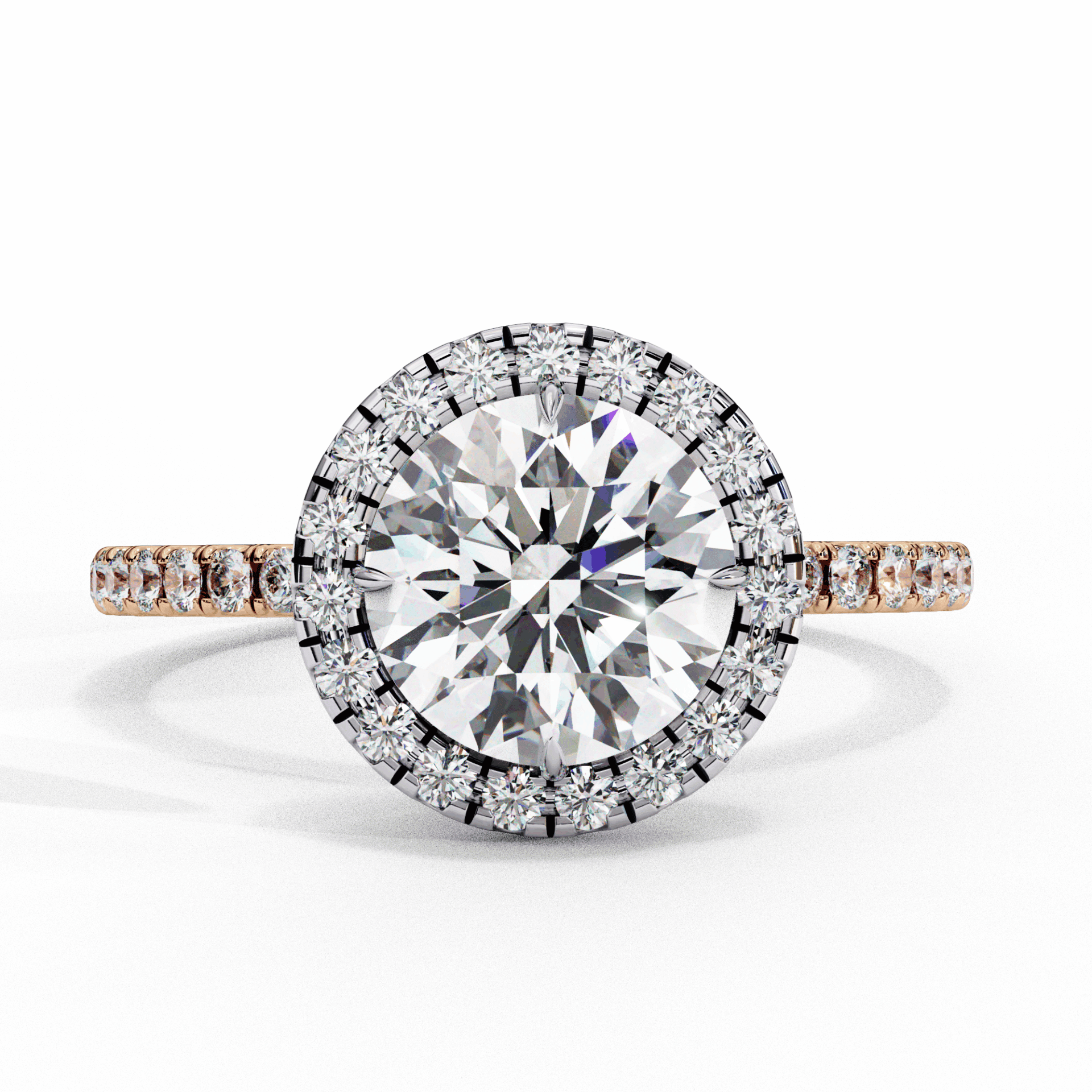 3 Carat Round Signature Solitaire Ring in Moissanite | House of Estara