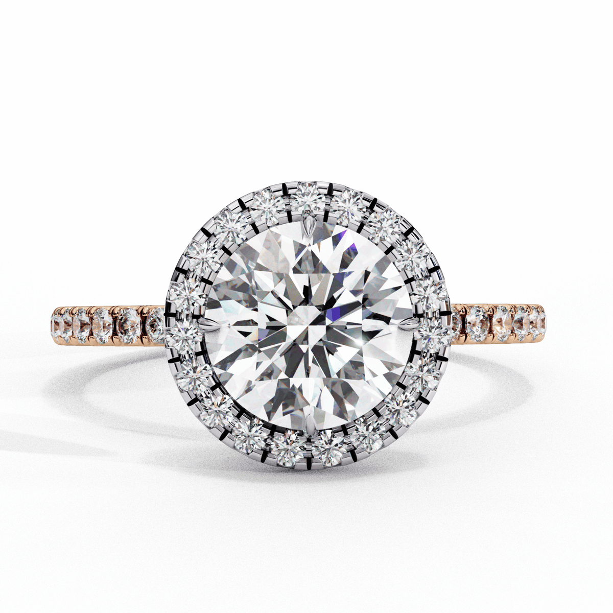 3 Carat Round Signature Solitaire Ring in Moissanite | House of Estara
