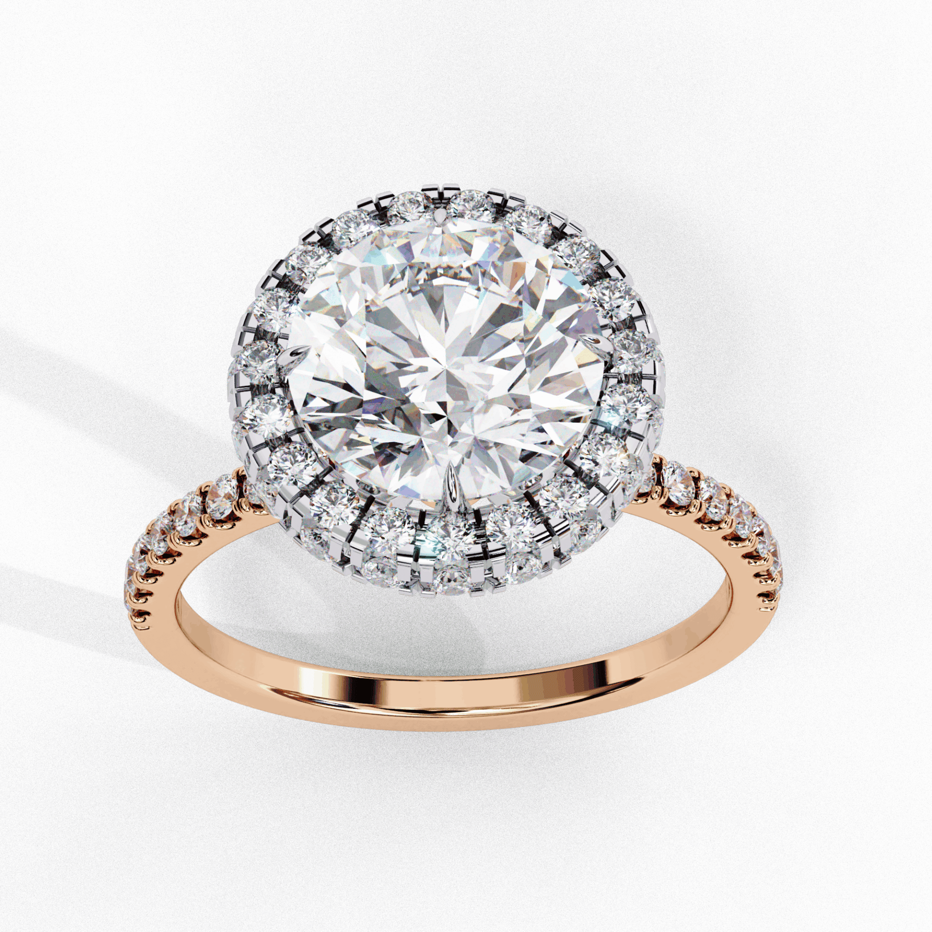 3 Carat Round Signature Solitaire Ring in Moissanite | House of Estara