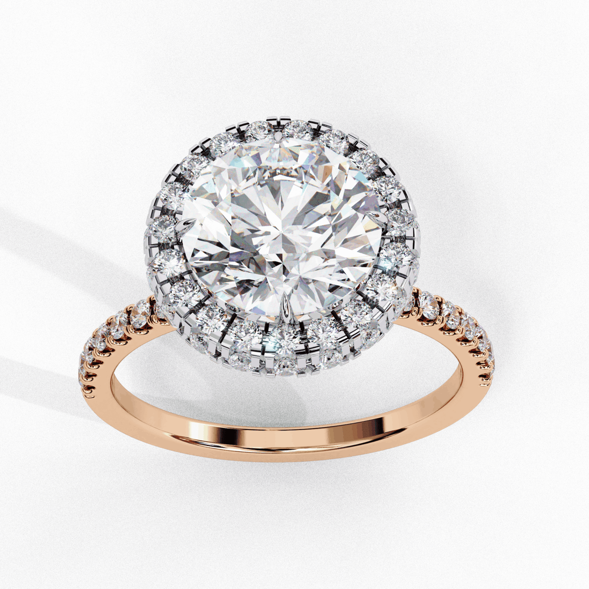 3 Carat Round Signature Solitaire Ring in Moissanite | House of Estara