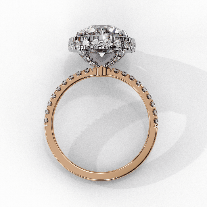 3 Carat Round Signature Solitaire Ring in Moissanite | House of Estara
