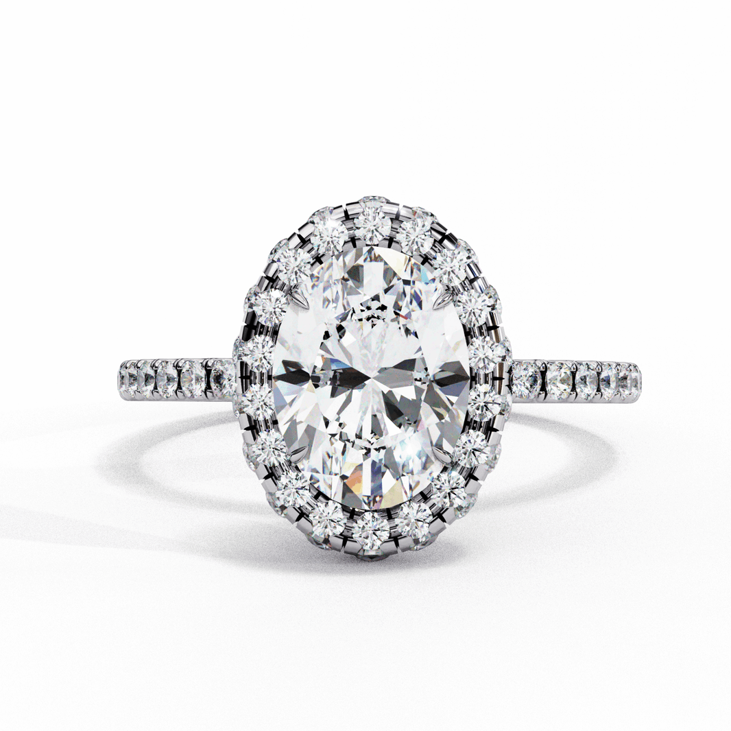 2 Carat Oval Signature Solitaire Ring in Moissanite | House of Estara