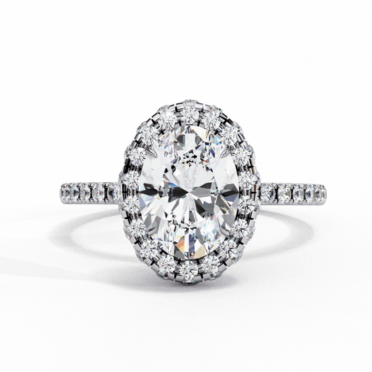 2 Carat Oval Signature Solitaire Ring in Moissanite | House of Estara