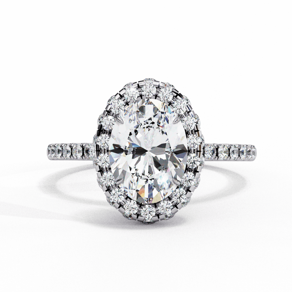 Oval Pavé Halo