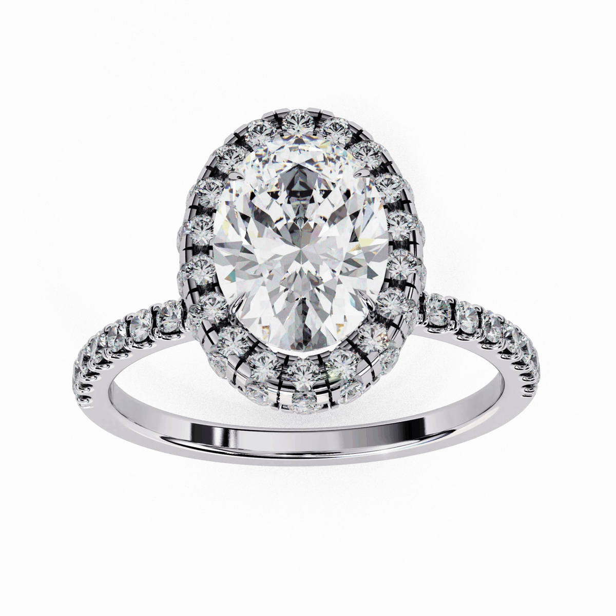 2 Carat Oval Signature Solitaire Ring in Moissanite | House of Estara