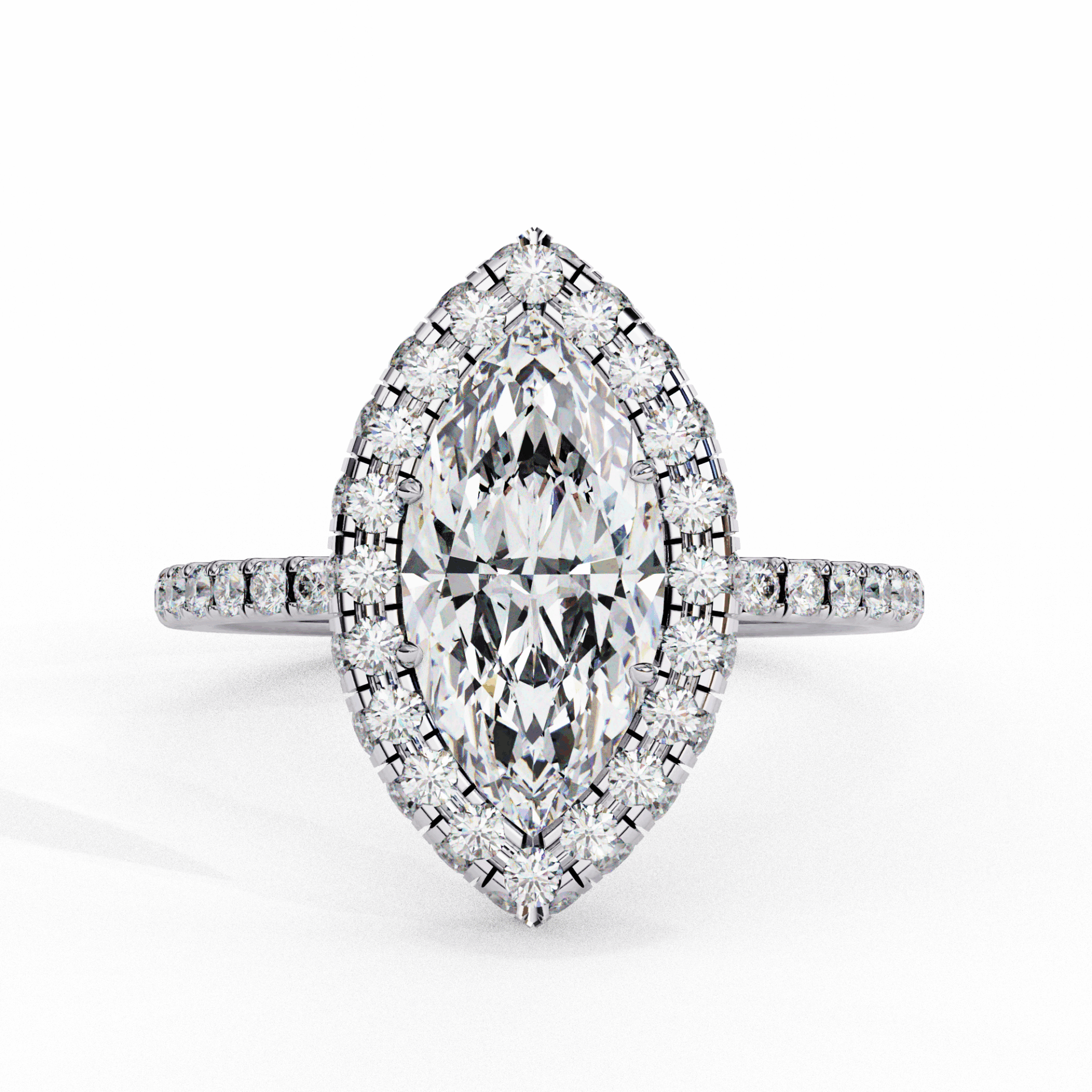 2.25 Carat Marquise Signature Solitaire Ring in Moissanite | House of Estara