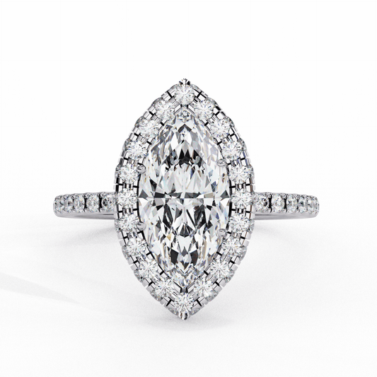 2.25 Carat Marquise Signature Solitaire Ring in Moissanite | House of Estara